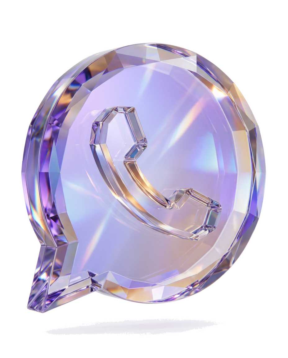 Sculpture X NEXA en verre iridescent