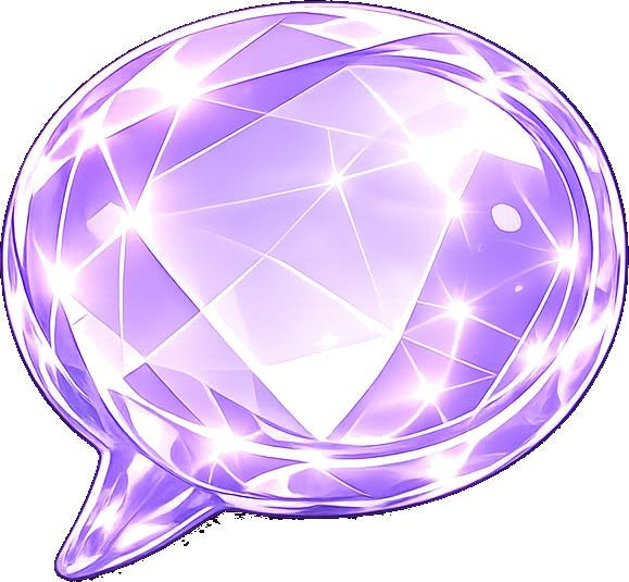 Bulle de discussion en verre transparent