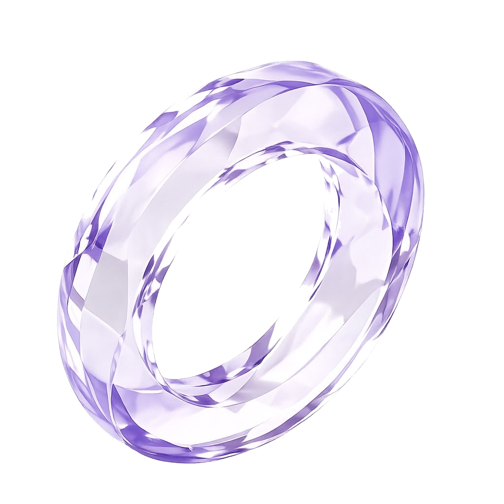 Boussole en verre transparent